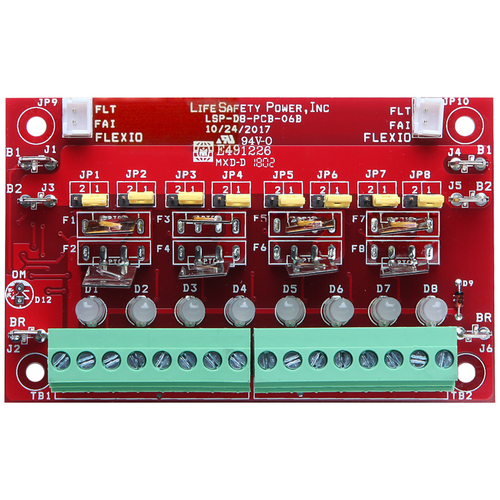 Lifesafety Power D8P-BOXED 8 Output Auxiliary Distribution Module, Class 2 Power Limited for OR/WA