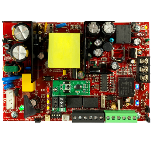 Lifesafety Power FPO75-BOXED 75W Power Supply Board, 6A/12V Or 3A/24V