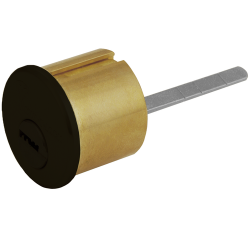 Mul-T-Lock 206XP-RIM1HT-13-S 1-1/8in Rim Cylinder, Horizontal Tailpiece, 206+ Keyway, Oil Rubbed Bronze