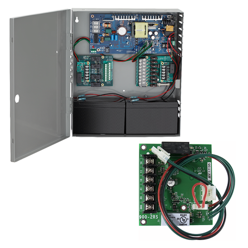 Von Duprin PS904-2RS-KIT Power Supply 4A 12/24VDC with 2 Relay Board, 14x12x4 Enclosure