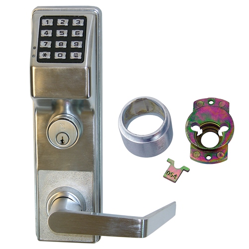 Alarm Lock ETDL27S1ET-AS/26DY71 Trilogy T2 Keypad Exit Trim, Weather Proof, ASSA Adaptor, 100 Users, Satin Chrome