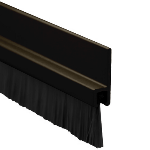 Pemko 18041DNB 96IN 3/8in Brush Meeting Stile (1 Side), 96in Dark Bronze Overall Height 1-1/8in