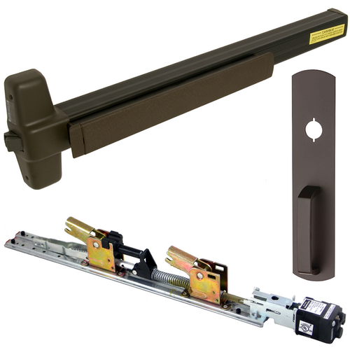 Von Duprin QELA-99NL-710-36 QEL Rim Exit Device 990NL Nightlatch Trim, 36in, Grade 1, Dark Bronze