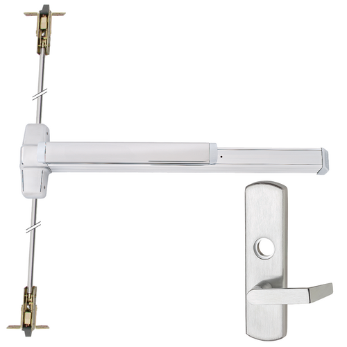Von Duprin 9947L-626-36-RHR 06 CVR Grooved Exit Device, 996L-06 Lever Trim, RHR, Adjustable 36in-120in, Grade 1
