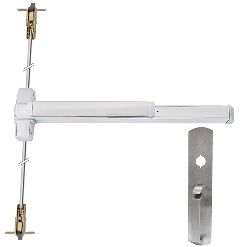 Von Duprin 9947TP-626-36 CVR Grooved Exit Device with 990TP Thumb Piece Trim, Adjustable 36in-120in, Grade 1