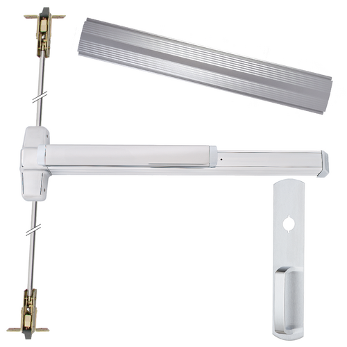 Von Duprin LD-9947NL-626-36 LD CVR Grooved Exit Device with 990-06 Nightlatch Trim, 36in Adjustable, Grade 1
