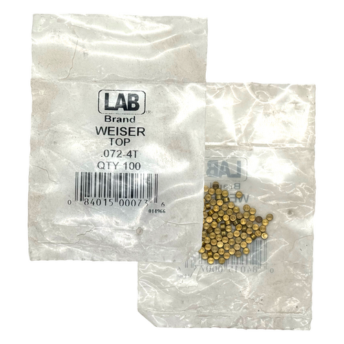 LAB WEI8580-4 4 Weiser Master Pin .072, Polybag 100 Pins