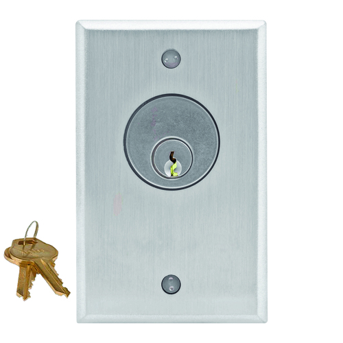 Camden CM-1120-60KD Key Switch, SPDT N/O N/C Momentary