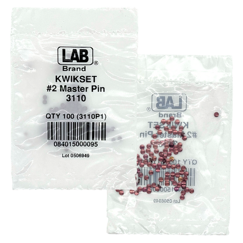 LAB KWI3110 2 Kwikset Master Pin .046, Polybag 100 Pins