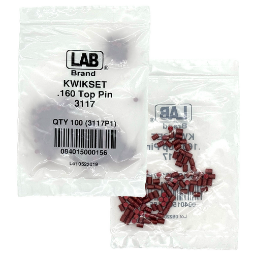 LAB KWI3117 Kwikset Top Pin 2, Polybag 100 Pins (.160)