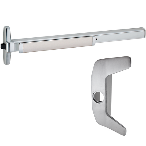 Von Duprin 33A-NL-626-36-LHR Narrow Stile Rim Exit Device w/ 386NL Nightlatch Trim, LHR, 36in, Satin Chrome