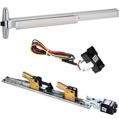 Von Duprin RX-QELA-33A-EO-626-36 KIT - RX Request to Exit Switch, QEL Narrow Stile Rim Exit Device, 36in, Satin Chrome