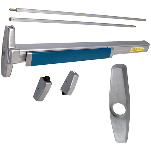 Von Duprin 3327A-NL-OP-626-36 Narrow Stile SVR Vertical Rod Exit Device w/ Nightlatch Trim, Satin Chrome