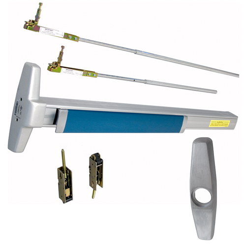 Von Duprin 3347A-NL-OP-626-36 Narrow Stile CVR Concealed Vertical Rod Exit Device with Nightlatch Trim