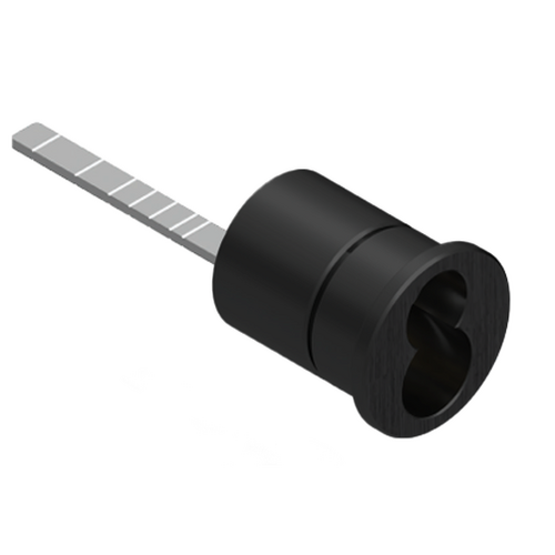 GMS ICSR19 Schlage FSIC Rim Cylinder, 622/US19 Matte Black