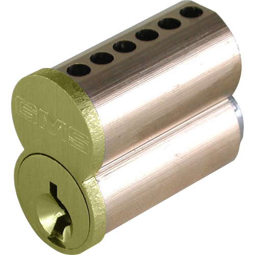 GMS IC7WA4 Best 7-Pin Uncombinated Core (SFIC), WA Keyway, 606/US4 Satin Brass