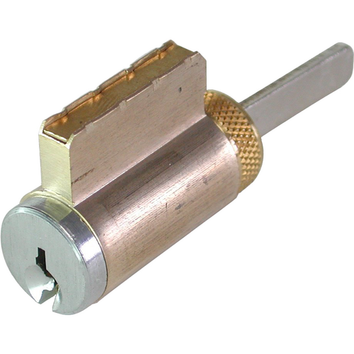 GMS K001AW26DOB Zero Bitted Knob / Lever Cylinder with Arrow Keyway Satin Chrome Finish