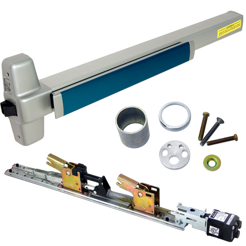 Von Duprin QELA-98NL-OP-628-36 QEL Rim Exit Device, 110MD NL-OP Nightlatch Trim, 36in, Anodized Aluminum