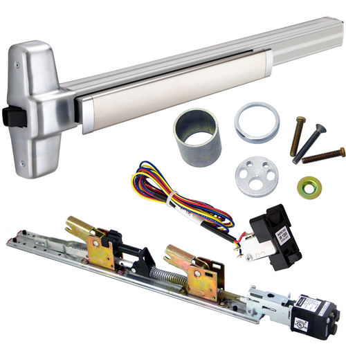 Von Duprin RX-QELA-99NL-OP-626-36 KIT - RX Request to Exit, QEL Rim Exit Device, 110MD NL-OP Nightlatch Trim