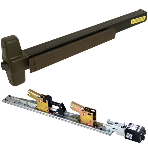 Von Duprin QELA-99EO-710-36 KIT - QEL Rim Exit Device, Exit Only No Trim, 36in, Grade 1, Dark Bronze