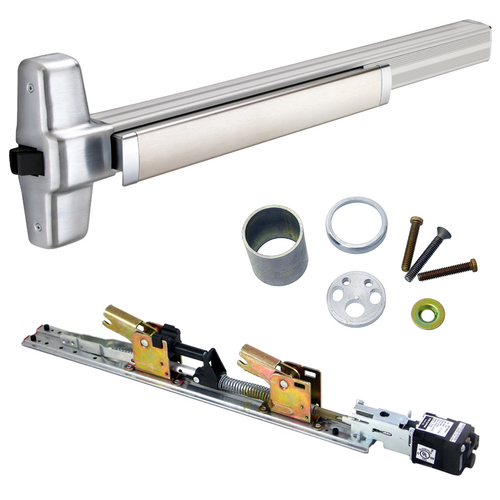 Von Duprin QELA-99NL-OP-626-36 QEL Rim Exit Device, 110MD NL-OP Nightlatch Trim, 36in, Grade 1, Satin Chrome