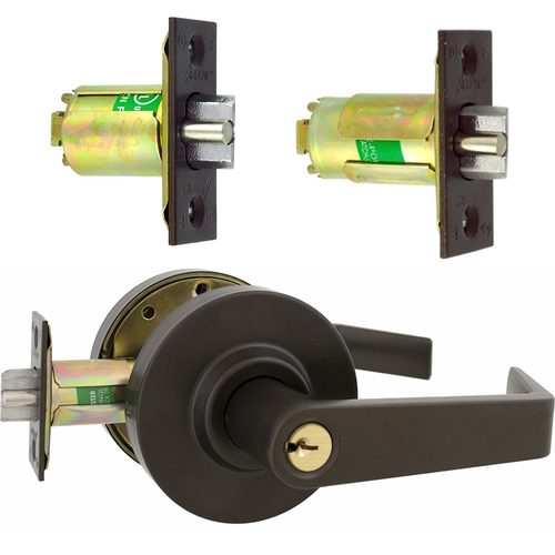 Arrow Lock RLX12SR613E-CS-2 3/8 BS Sierra Lever Storeroom Kit, Schlage C, 2-3/8