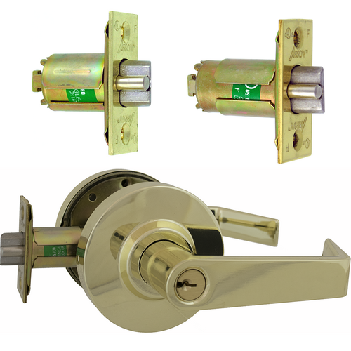 Arrow Lock RLX81SR03-CS-2 3/8 BS Sierra Lever Entry Kit, Schlage C Keyway, 2-3/8