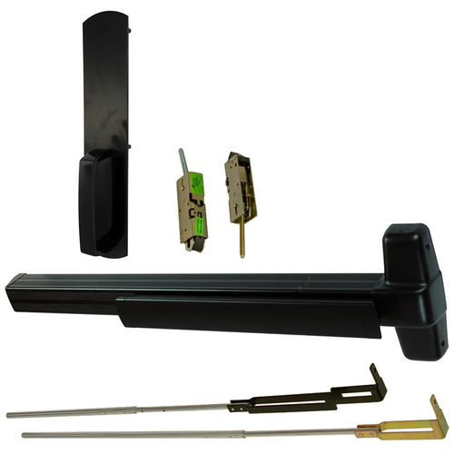 Von Duprin 9947DT-711-48 CVR Grooved Exit Device, 990 Dummy Pull Trim, 48in Adjustable, Grade 1, Black