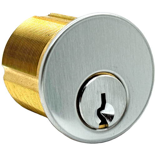 Dormakaba 7205-SC1-26D-KA2 1-1/4in Mortise Cylinder, 5-Pin, Schlage C Keyway, Keyed Alike, Satin Chrome
