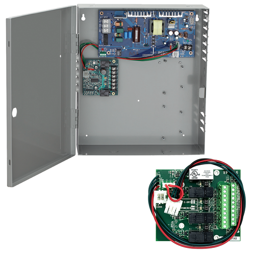 Schlage PS902-4R 2 Amp Power Supply 4 Relay Board, 12/24VDC, Battery Backup Space