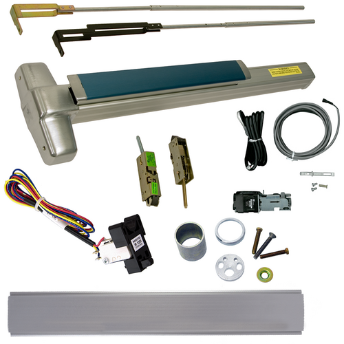 Von Duprin RX-QELA-9847NL-OP-626 36 KIT RX Request to Exit Switch, QEL Quiet Electric Latch, CVR Vertical Rod Device