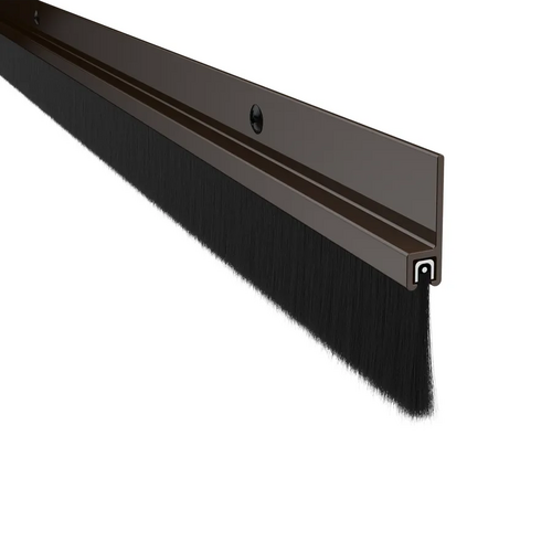 Pemko 18100DNB 48IN 1in Brush Door Sweep 48in Dark Bronze, Overall Height 1-7/8in