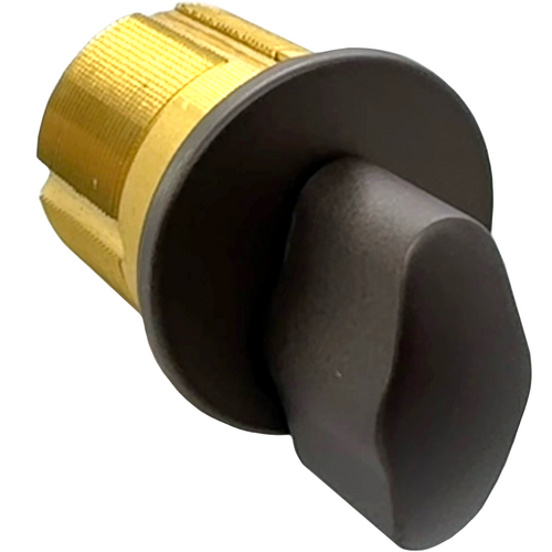 GMS M114T10B-AT Mortise Thumbturn Cylinder 1-1/4in, Adams Rite/Yale, Oil Rubbed Bronze