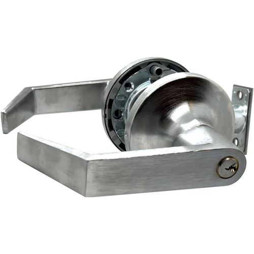 Accentra AU5407LN26D Augusta Lever Lock, 6 Pin PARA Keyway, Grade 1, Satin Chrome, 2-3/4in Backset