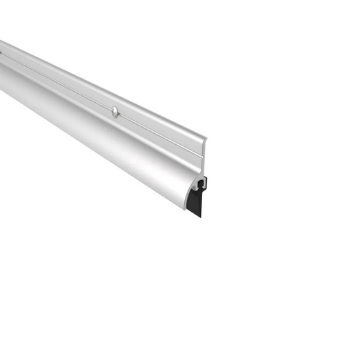 Pemko 3452AV 36IN Vinyl Surface Door Sweep with Rain Drip, Overall Height 1-1/2in, 36in Aluminum