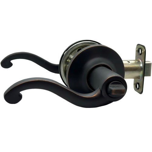 Yale 201 SL 10BP-ISO Savannah Privacy Lever, RC Adjustable Backset, Grade 3, Oil Rubbed Bronze