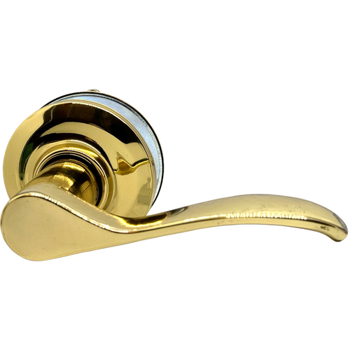 Yale 720 NW 605 RH-ISO Norwood Interior Trim Lever Deadbolt, Right-Hand, Polished Brass, Grade 2