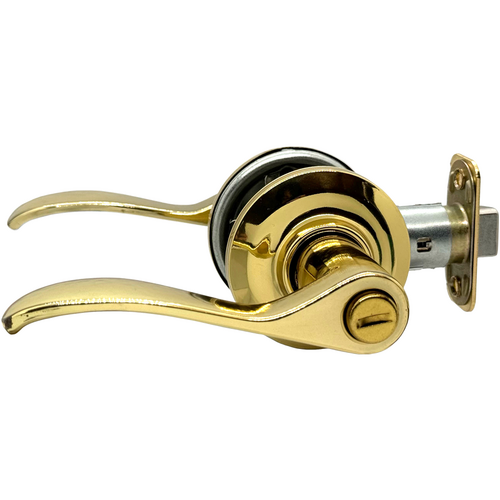 Yale 21 NW 605-ISO Norwood Privacy Lever, RC Adjustable Backset 2-3/8in - 2-3/4in, Grade 2, Brass