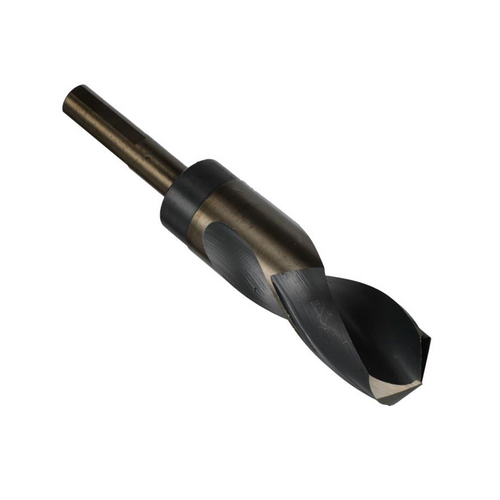 Drill America KFDRSD1 1in Reduced Shank Black Gold KFD 135 Split Point Drill Bit, HSS