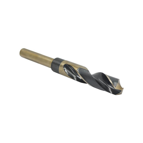 Drill America KFDRSD13/16 Reduced Shank Black Gold KFD 135 Split Point Drill Bit, 1/2in 3-Flat Shank