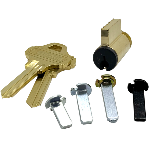 Schlage 40-100C145622 Key-in-lever Everest C145 Keyway Cylinder, 0-bit, Multiple Tailpieces, Matte Black 622