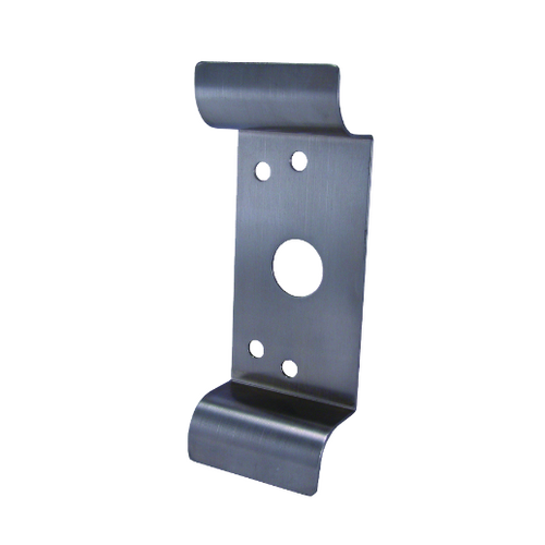Design Hardware DFP-03NL AL Double Finger Pull Trim, NL Nightlatch, Rim Cylinder, AL Powder Coat