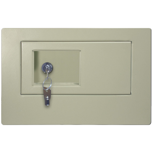 HPC WS-200 Large Wall Safe with Tubular Lock, Neutral Sand Colored Textured Powder Coat
