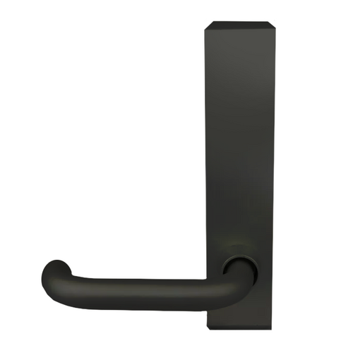FCBP L3620-M2-BL Lever Trim for 3690 CVR Concealed Vertical Rod, RHR, Passage, Black Anodized