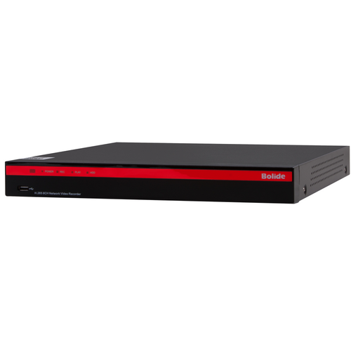 Bolide BN-NVR/8NX-S/NDAA 8-Channel 4K H.265 NVR with 8-Port PoE, 24TB Max, NDAA Compliant, iPac AI Enabled