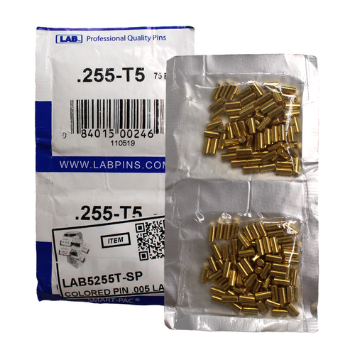 LAB 5255T-SP .255 Top Pin, Color-Coded Brass Alloy, .115