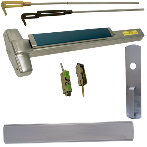 Von Duprin LD-9847NL-626-36 KIT - Less Dogging CVR Concealed Vertical Rod Exit Device, 990NL Nightlatch Trim