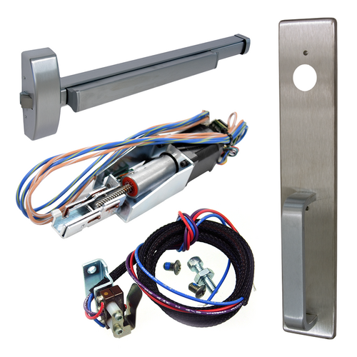 PHI MLR-TS-2103-1703A-630-48 KIT - Electric Rim Exit Device, Touchbar Switch, Nightlatch Trim, 48in, Grade 1