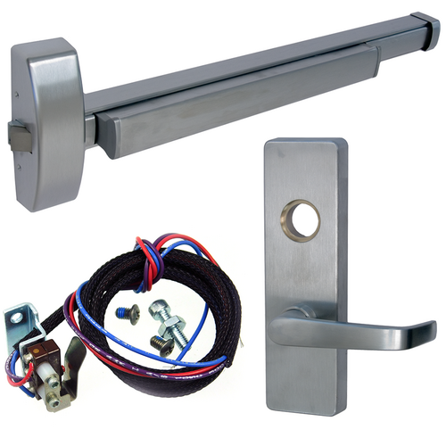 PHI TS-2108-V4908A-RHR-630-48 Rim Exit Device Touchbar Switch, Vandal Resistant Lever, Grade 1, 48in