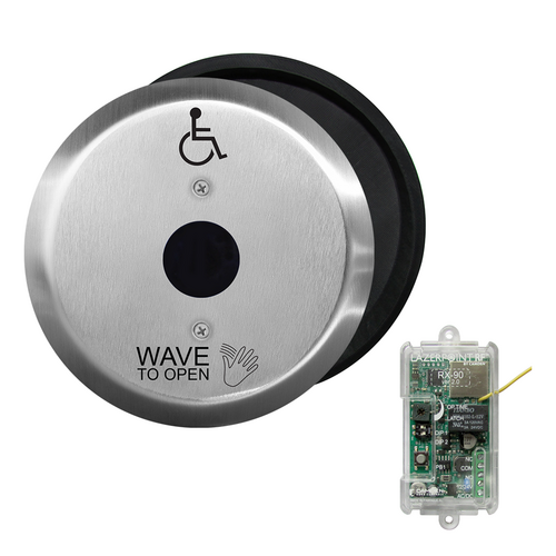 Camden CM-SK336-42R Hands-Free Wireless Switch Set with Stainless Steel Faceplate and Relay Receiver
